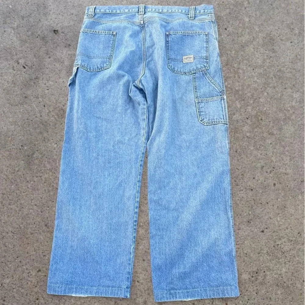 Y2K Levi's Men's Carpenter Jeans Light Blue Workwear 38x30 Skater Grunge